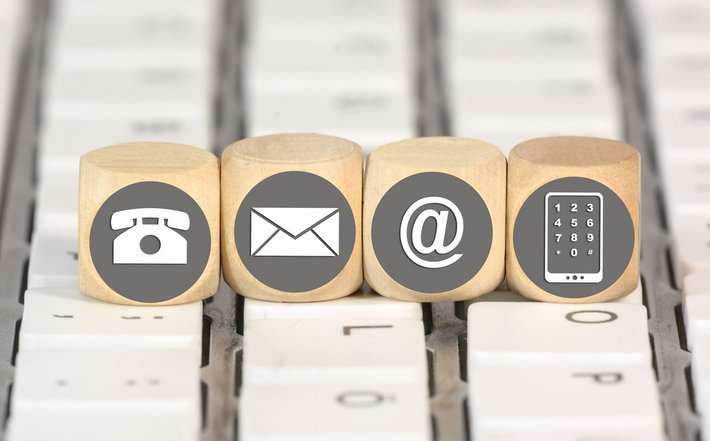 Kontakt-Icons (Foto: Marco2811 | fotolia.de) Kontakt-Icons