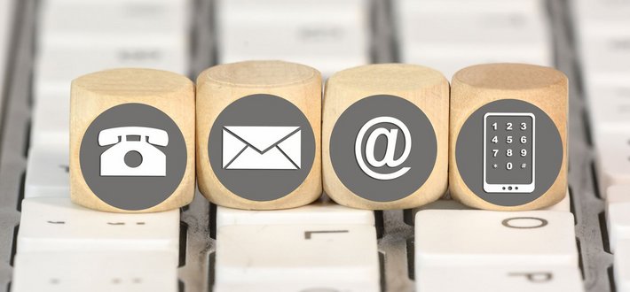 Kontakt-Icons (Foto: Marco2811 | fotolia.de) Kontakt-Icons
