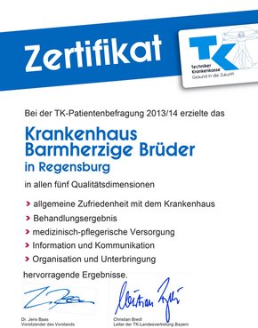 (PDF: Techniker Krankenkasse) TK-Qualitätszertifikat