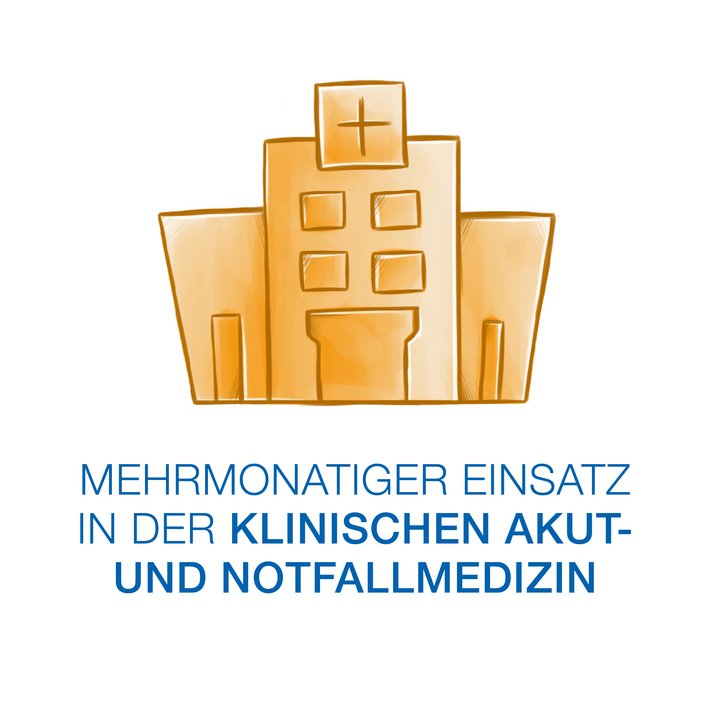 Mehrmonatiger Einsatz in der klinischen Akut- und Notfallmedizin