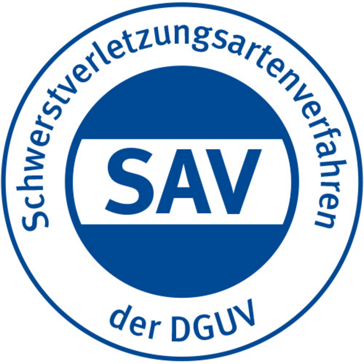 Zertifizierungslogo SAV (Logo: Deutsche Gesetzliche Unfallversicherung e.V. (DGUV)) Zertifizierungslogo SAV